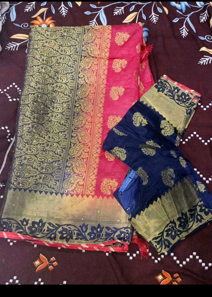 Beautiful Silk Saree with Blouse