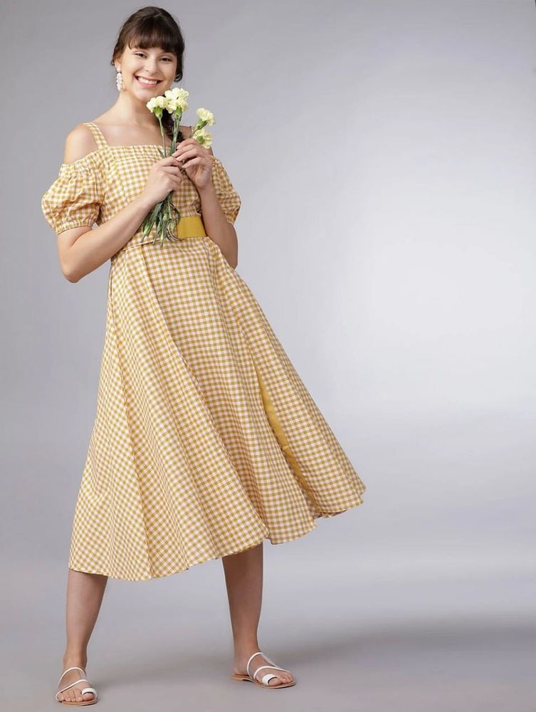 Yellow Gingham Sundress XS/S