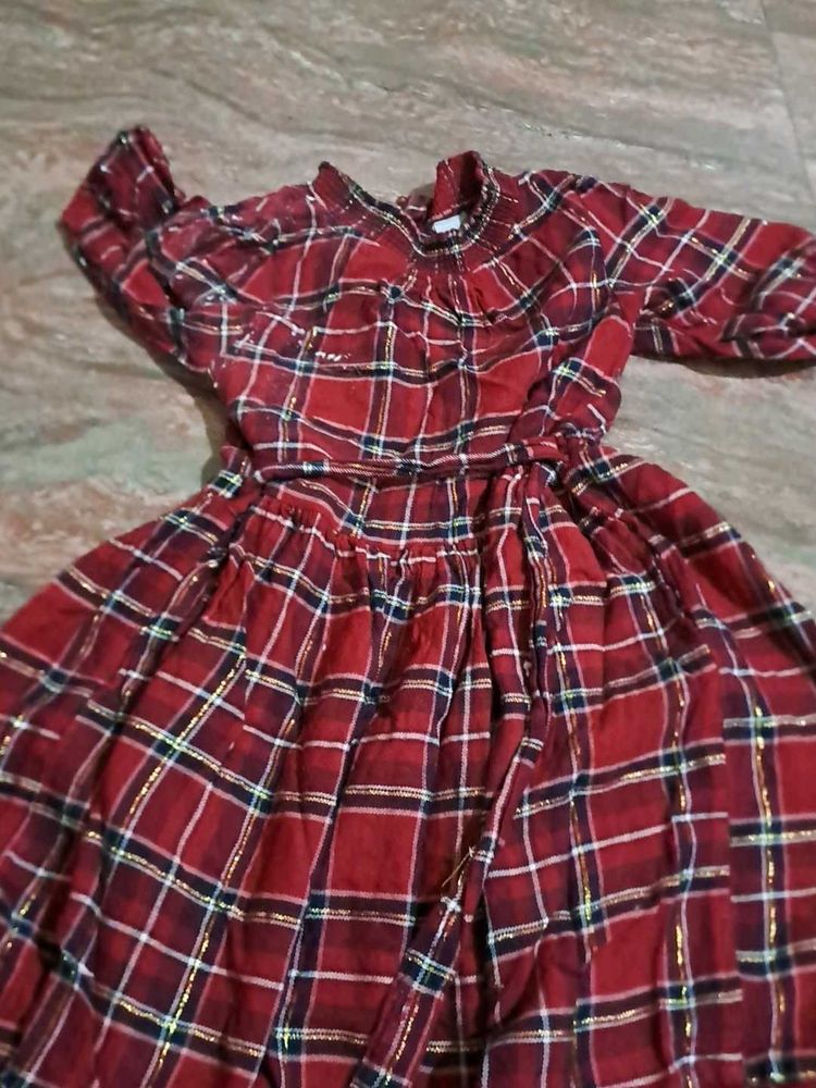 Red Plaid Dress