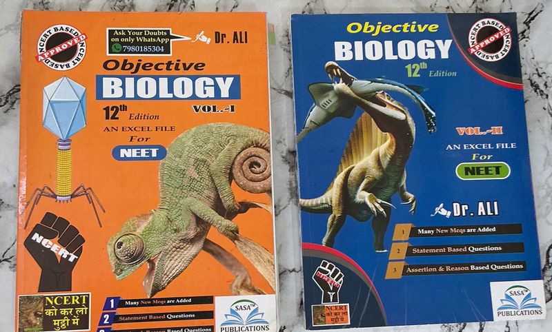Dr. Ali Objective Biology 12th Edition Vol 1 &amp; 2