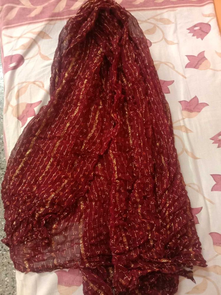 Maroon Dupatta