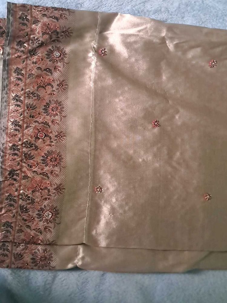 beautiful heavy work saree