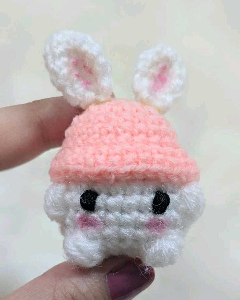 Crocheted Bunny Charm