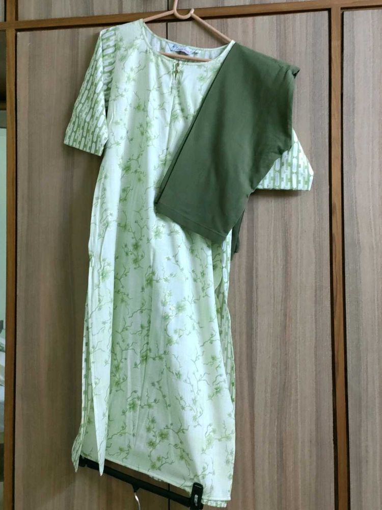 Light Green Suit With Sweater