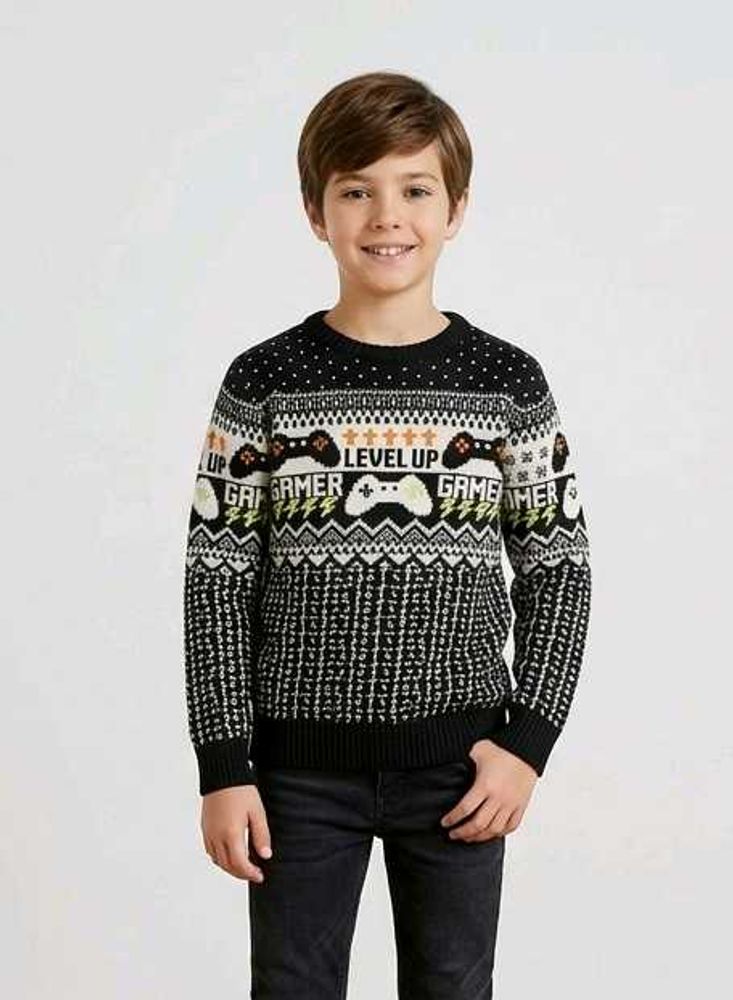 Kids Gamer "Level Up" Sweater