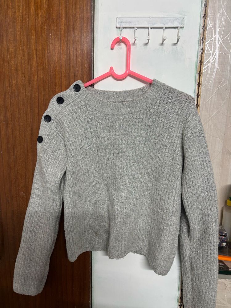 Gray Knit Sweater