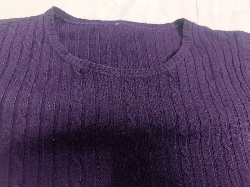 Purple Knit Top it's not like a sweater