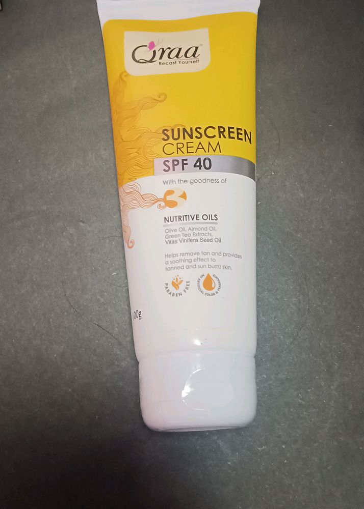 Qraa Sunscreen -SPF 40 PA++++ 100ml