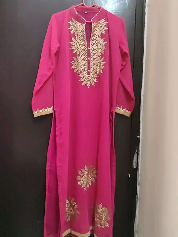 Beautiful Pinka and Purple Shade Kurti