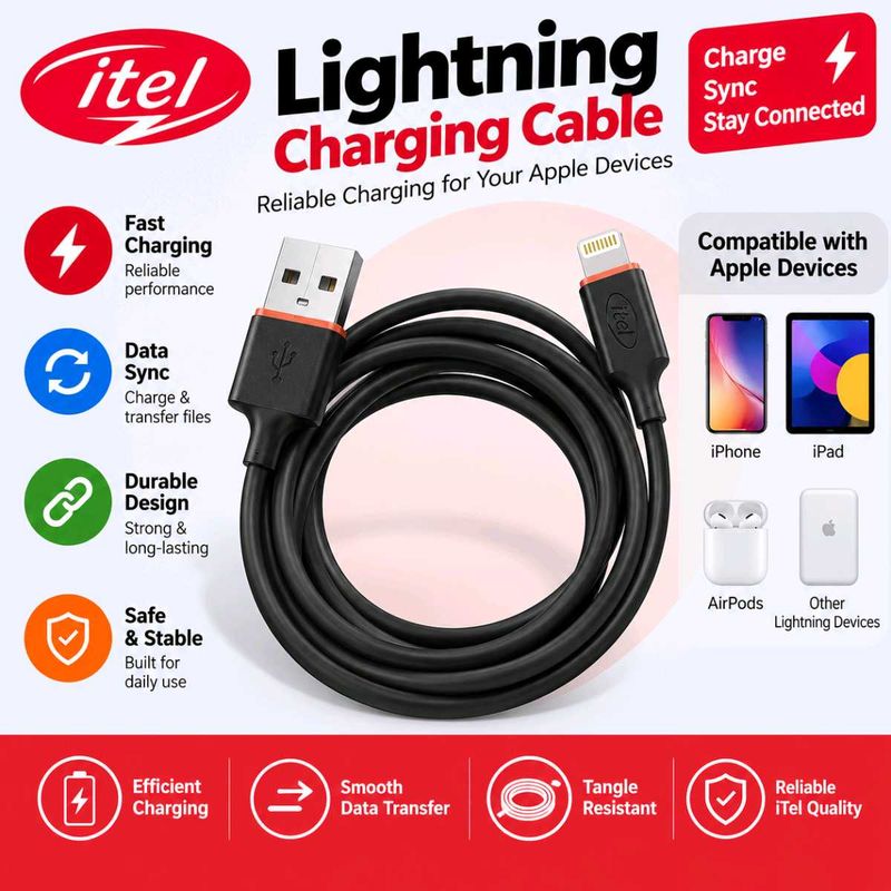 Itel Lightning Charging Cable