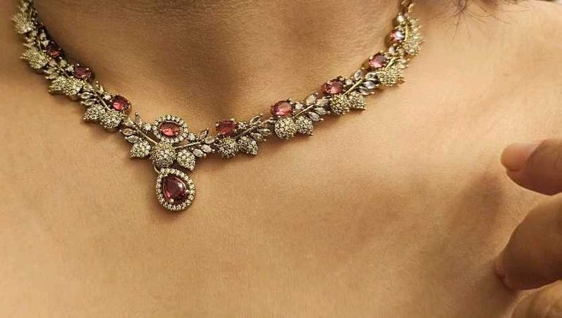 Exquisite Ruby &amp; Diamond Necklace