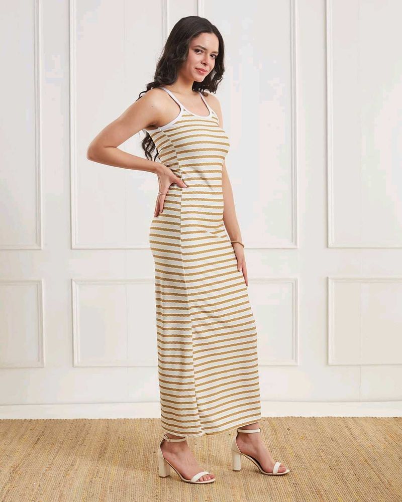 Striped Maxi Slip Dress