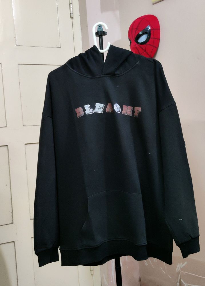 💥BUY1GET1💥 IMPORTED MENS Black graphic print hoodie.