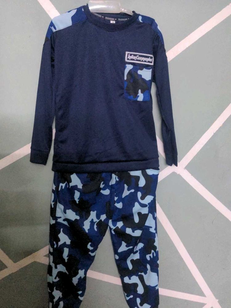 Boys Camo Sweatshirt and Joggers Set