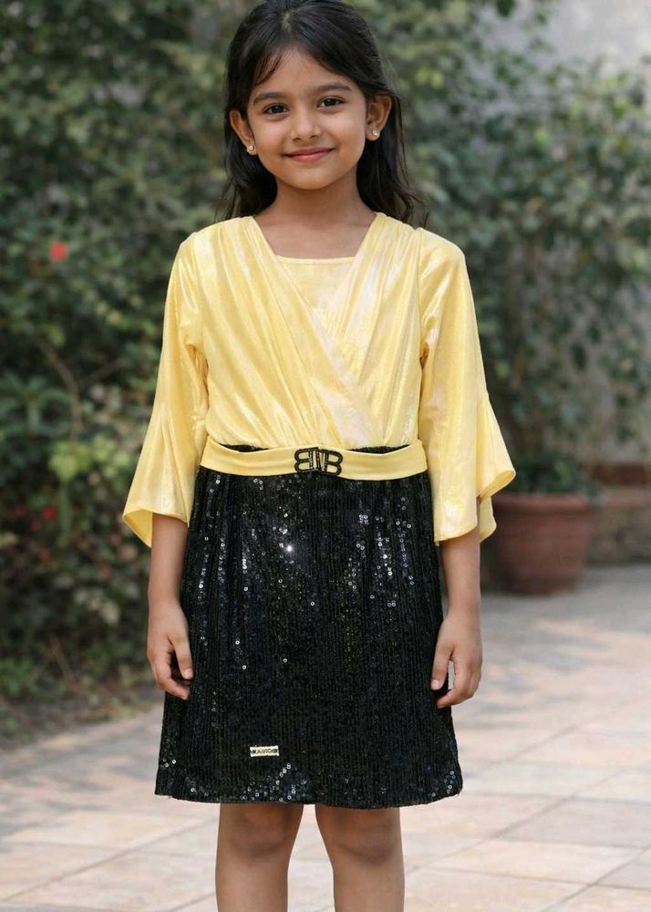 Vintage Gold &amp; Black Party Dress