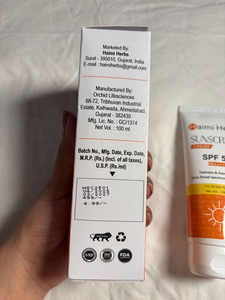 Haimi Herbs Sunscreen SPF 50 PA+++ |