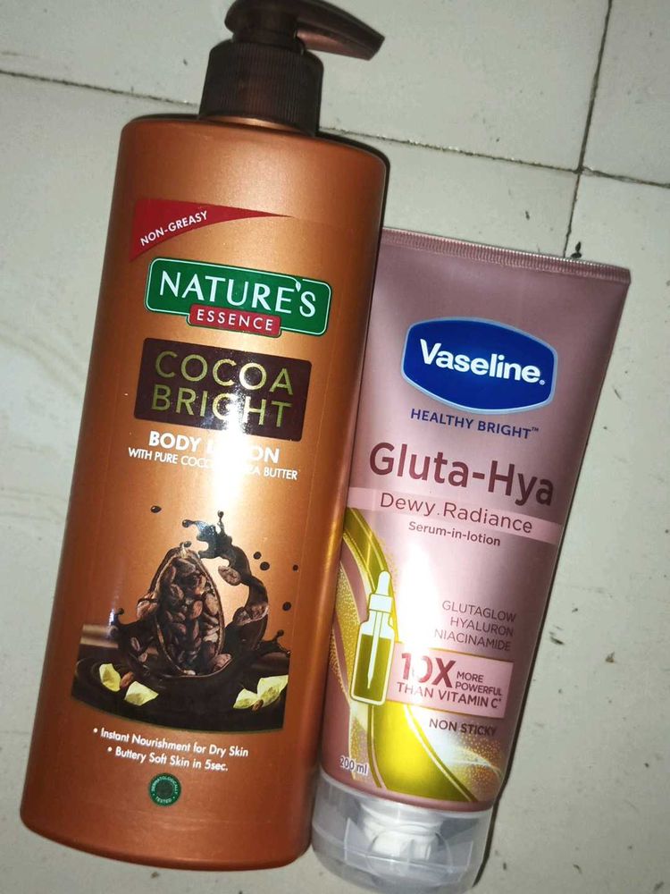 Nature's Essence &amp; Vaseline Body Lotions 400ml