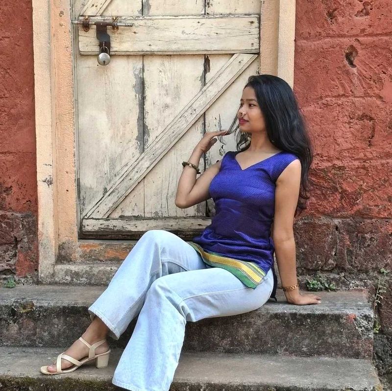 Elegant Royal Blue Short Kurta