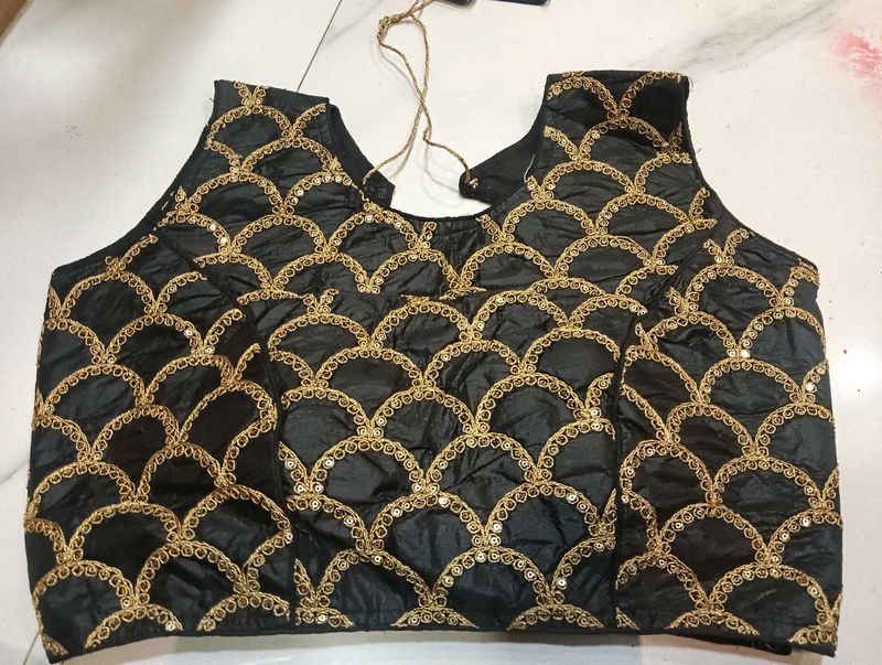 NEW Embroidered Black Blouse