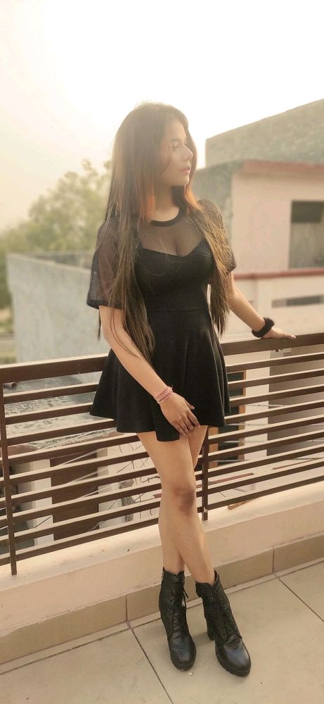 today's offer get this Black Skater dress ✨