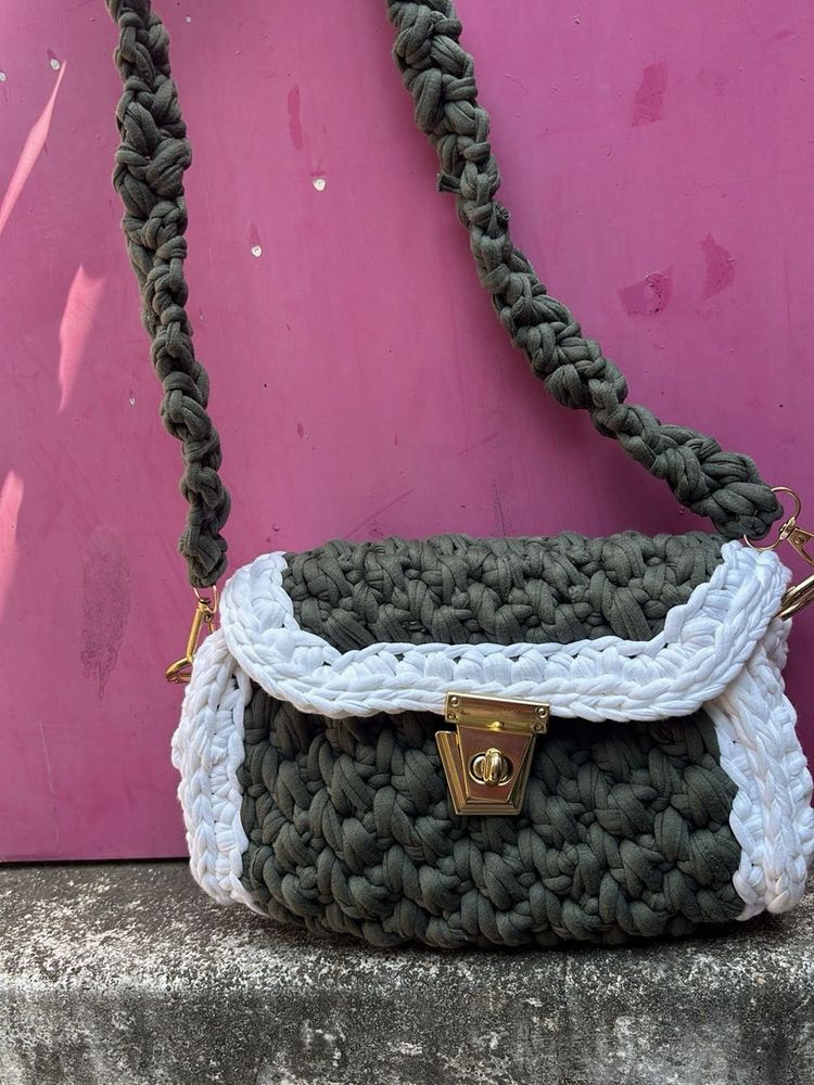 Handmade Crochet Crossbody Bag