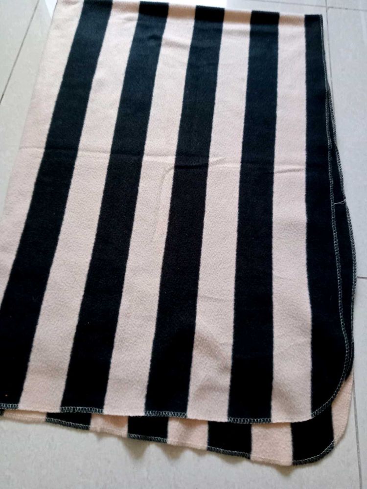 Striped Fleece Throw Blanket