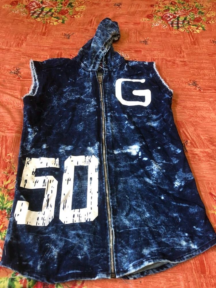 Denim Half Jacket Sdn Fashion