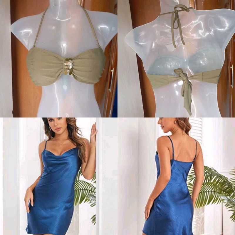 Chic Bikini Top with Embellishments