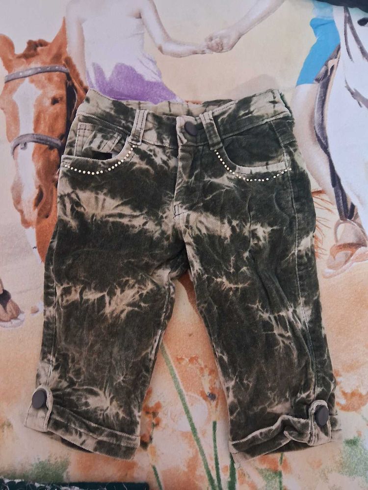Girls Tie-Dye Velvet Pants
