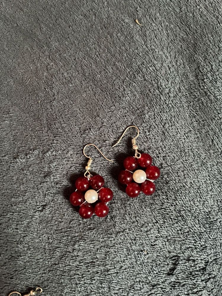 Charming Flower Bead Earrings
