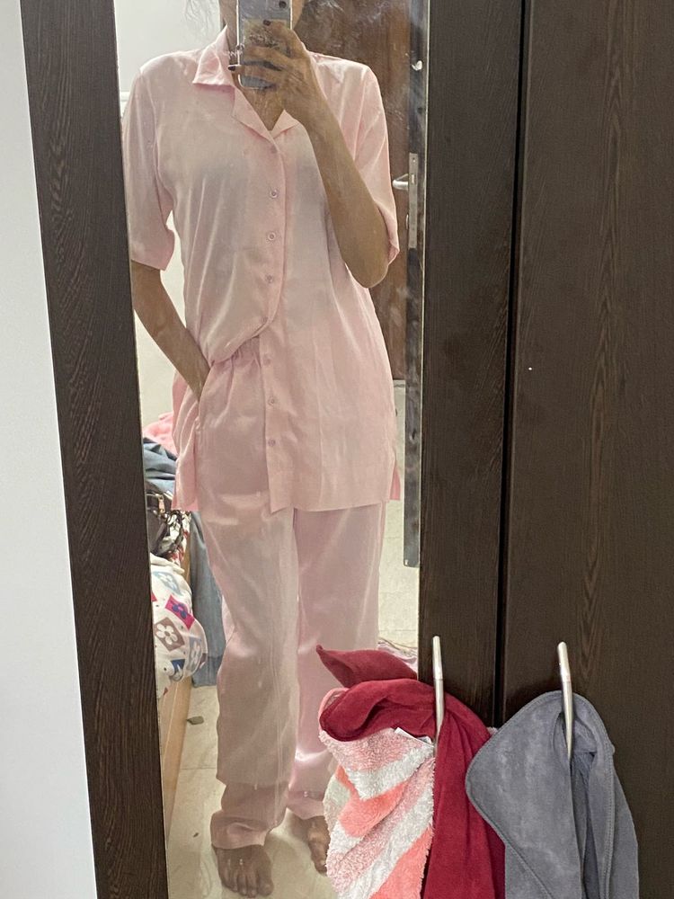 baby pink lounge set