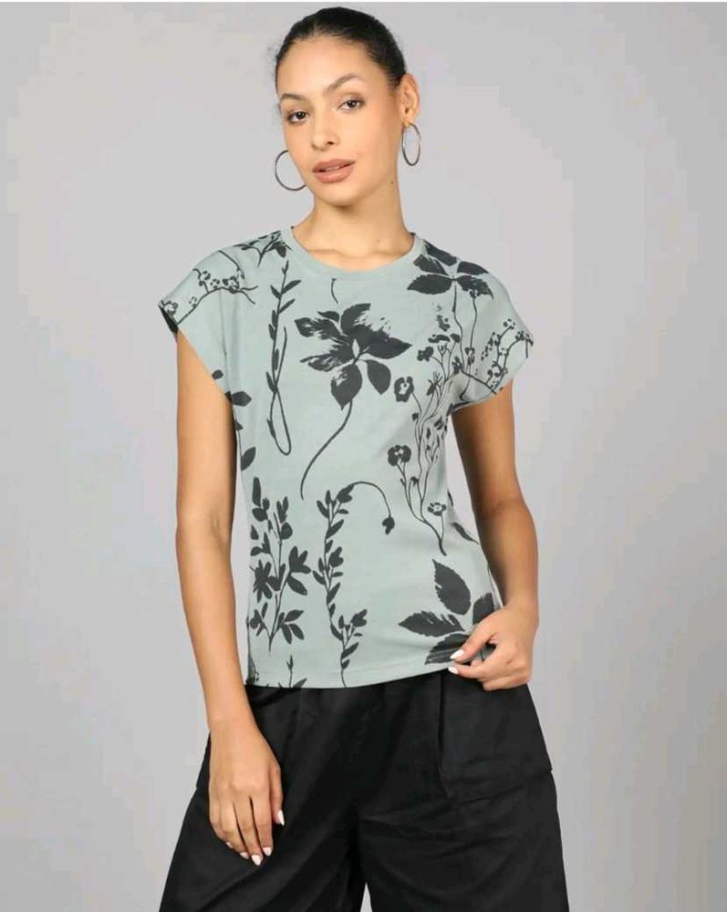 Shein Floral Print Tee top