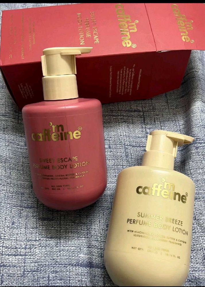 mcaffine perfume body lotion new seal pack no voin