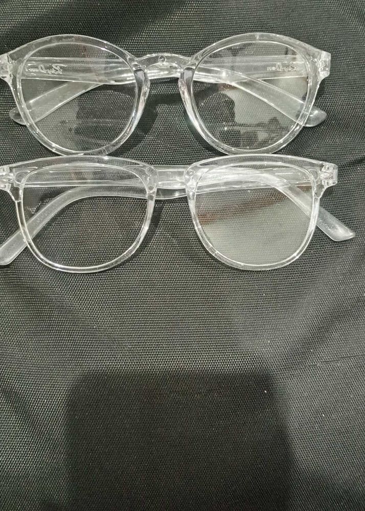 Clear Frame Fashion Glasses - Set of 2