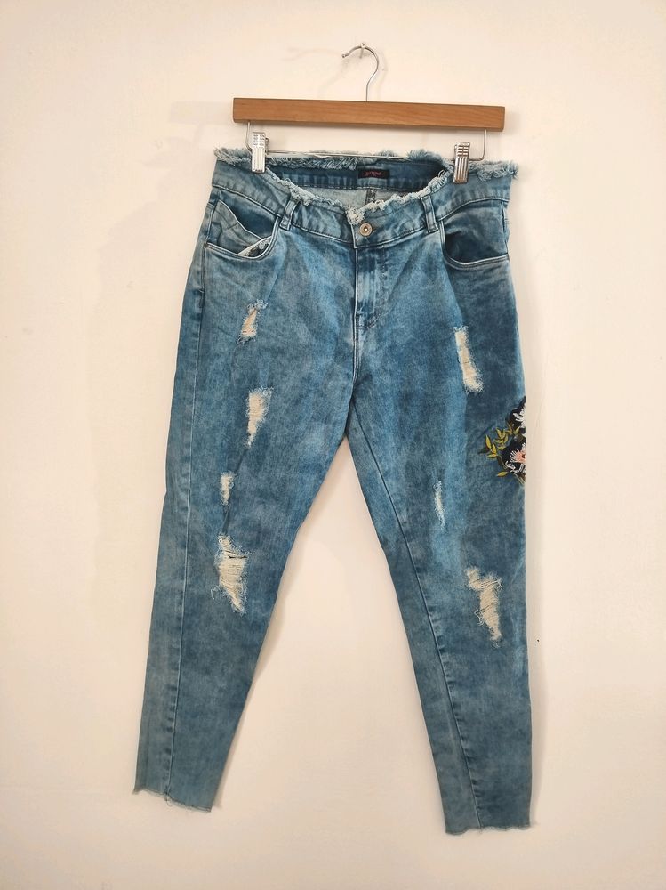 Ginger Blue Skirt Skinny Jeans ( Women)