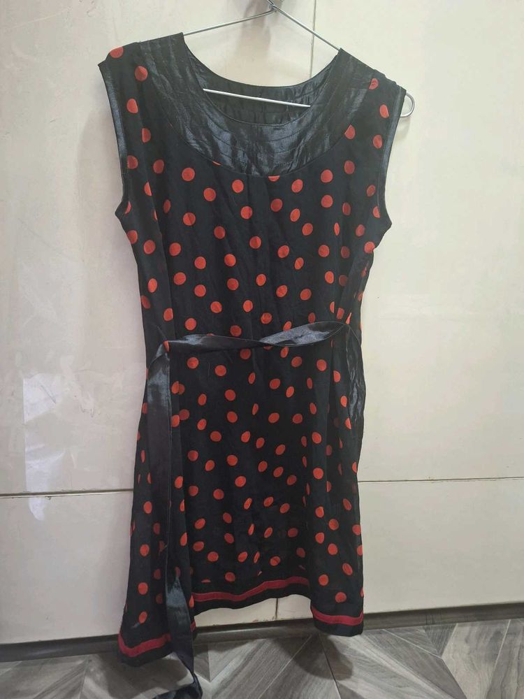 Polka Dot Sleeveless Dress