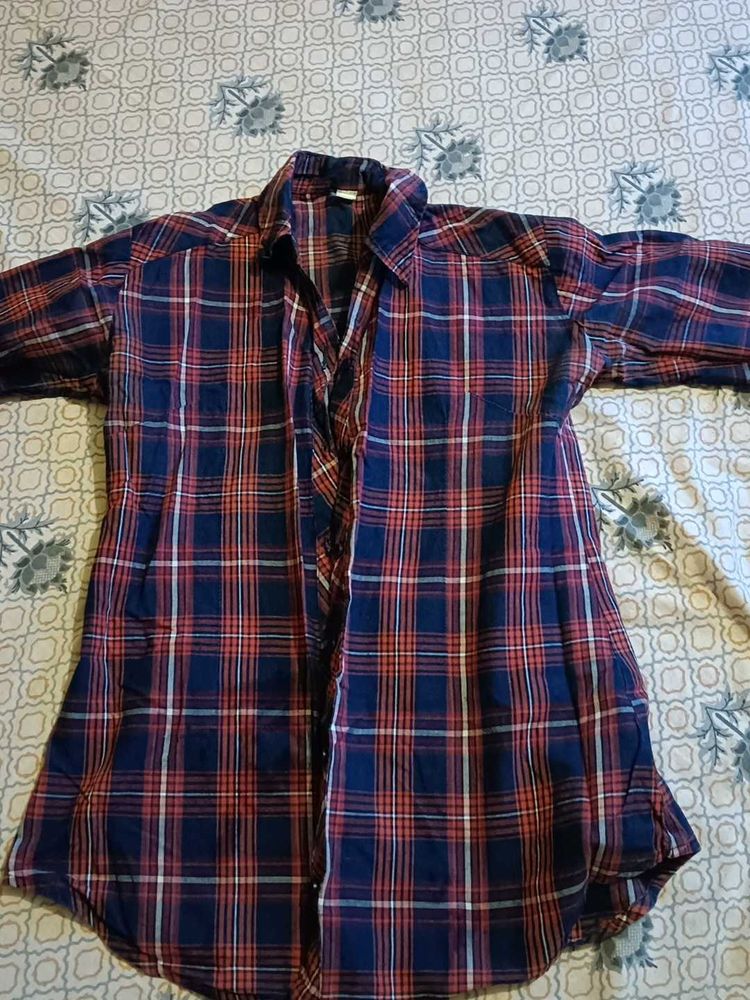Classic Plaid Button-Up Shirt