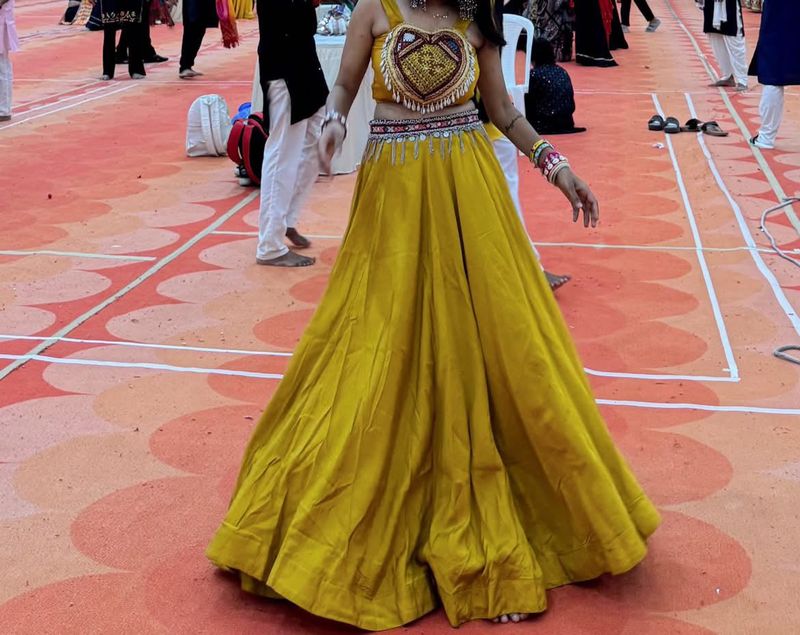 Navratri Special🌺Yellow Lehenga Choli Set