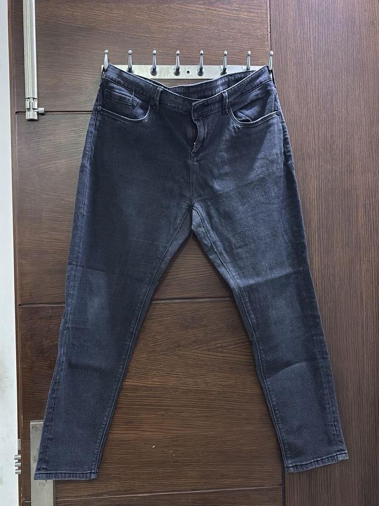 Classic Grey Denim Jeans