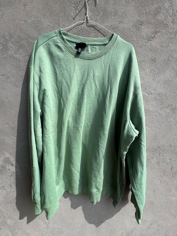 Green Oversized Sweatshirt