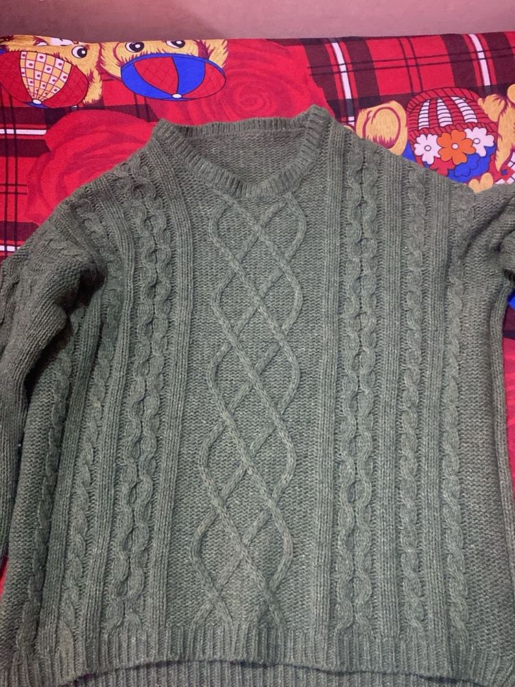 olive sweater