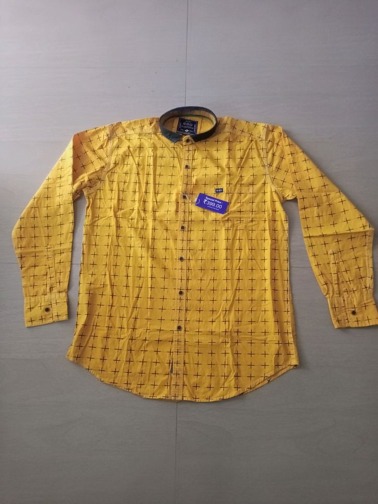 Mustard Mens Shirt 44size