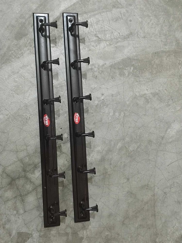 Set of 2 dark brown Wall Hooks