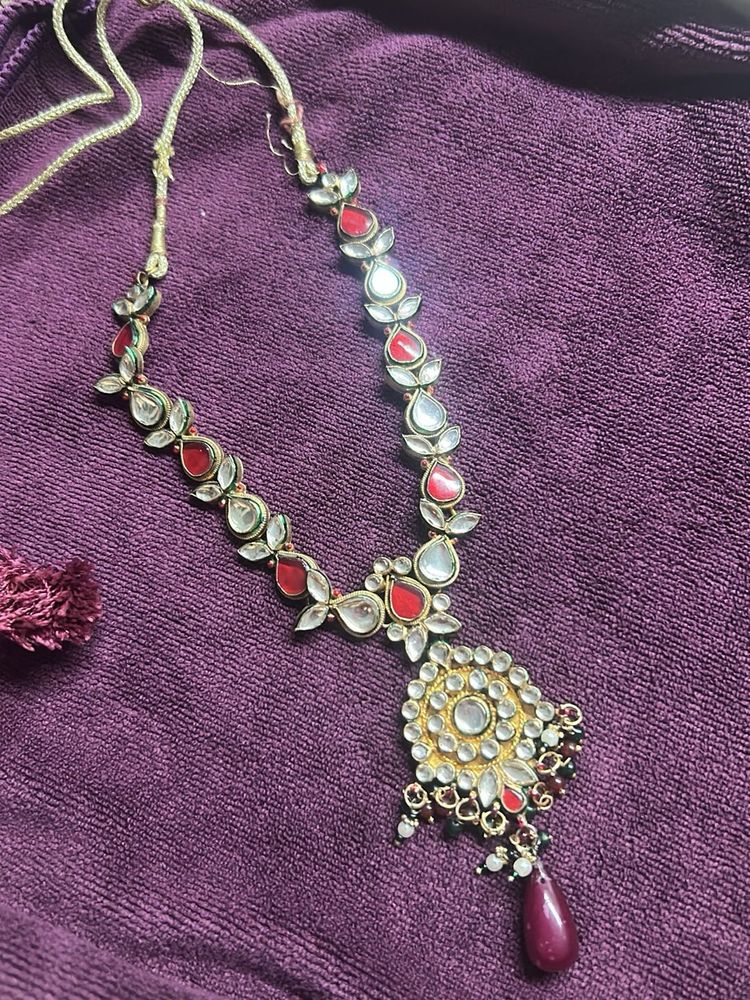 Stunning  antique  kundan Necklace Set