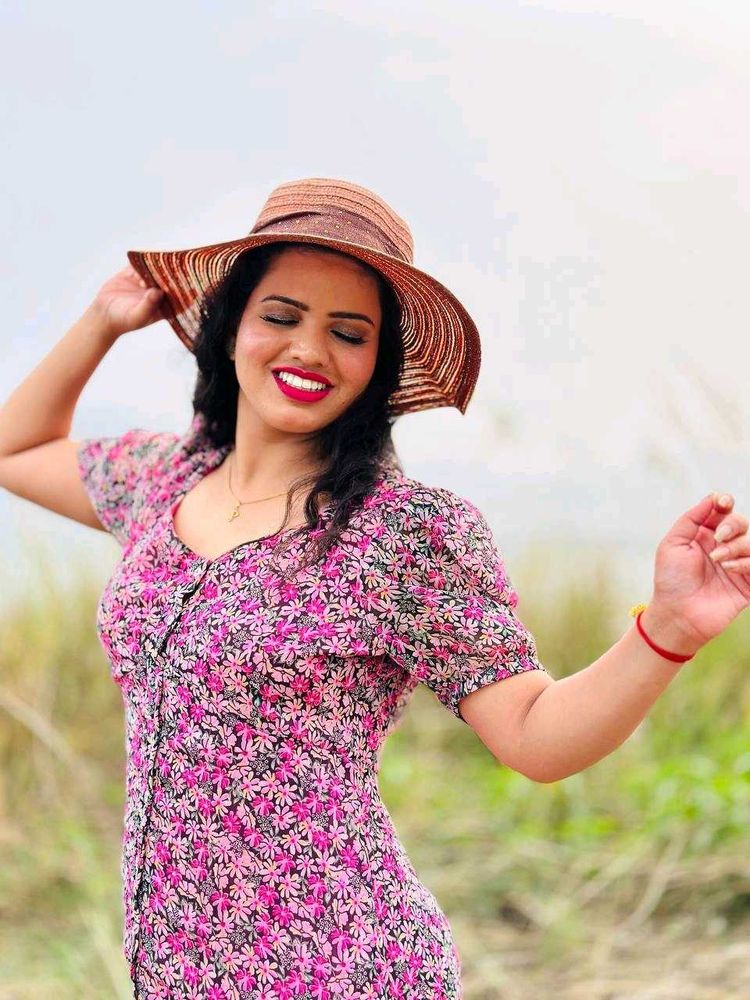 Floral Print Max Fashion Dress