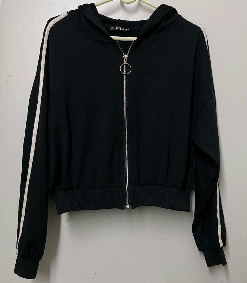 Shein Black Oversized Zipper