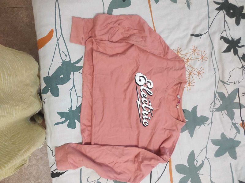 Cute Pink "Electric" Graphic Top