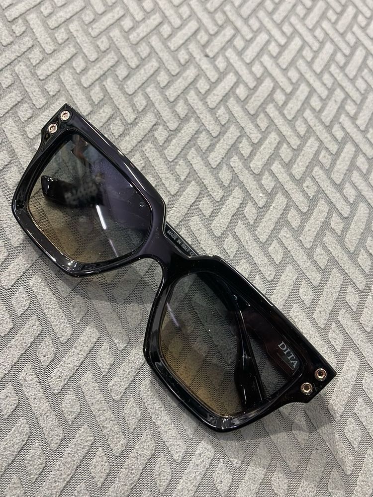 Dita Black Square Sunglasses