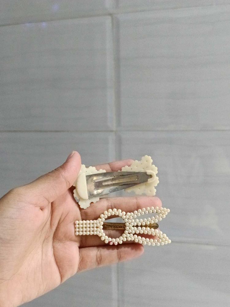 Pearl Hair Clips Set