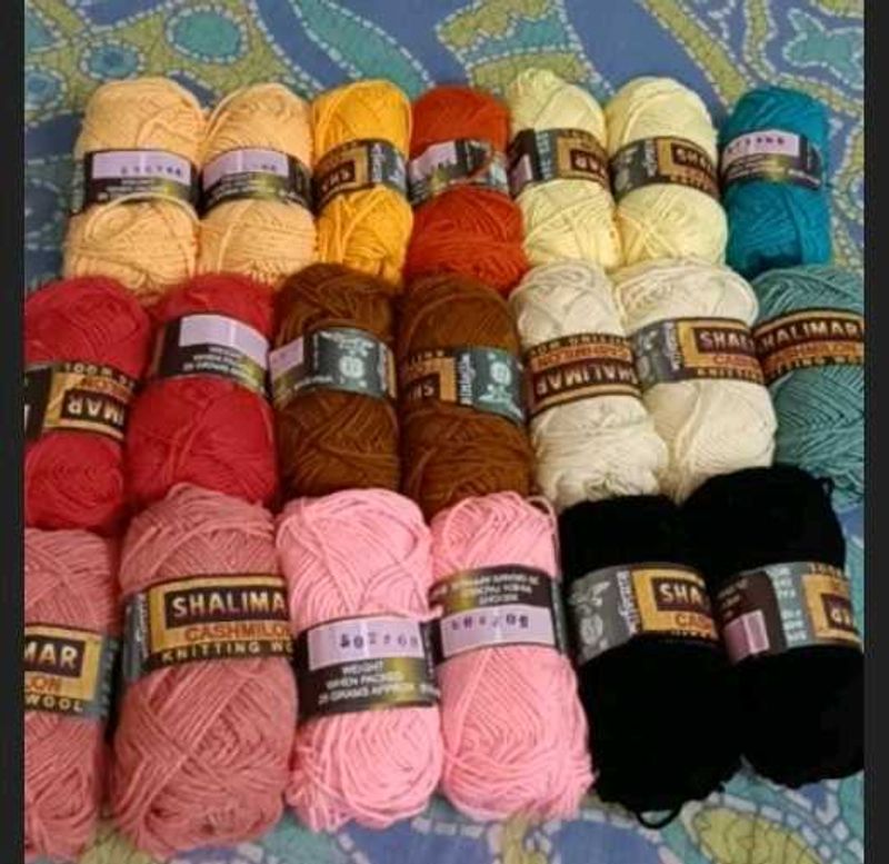 Assorted Yarn Skeins for Crafting